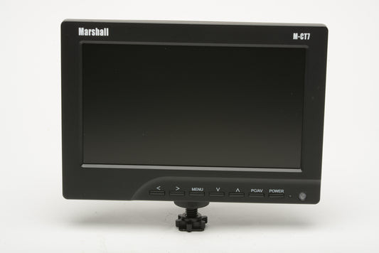 Marshall M-CT7 7" On-Camera LCD Field Monitor w/LP-E6 Battery + Charger, tested