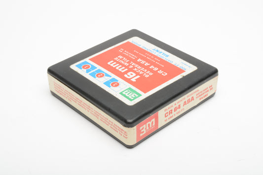 3M 16mm Black & White Reversal film 64 ASA 100" Daylight