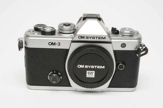 Olympus OM SYSTEM OM-3 Digital Camera Body ONLY 987 Shutter Count! Mint