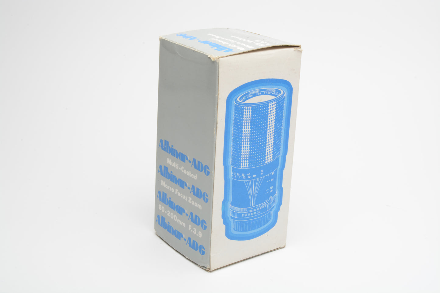 Albinar 80-200mm f3.9 zoom lens, caps, Minolta MD mount, Boxed