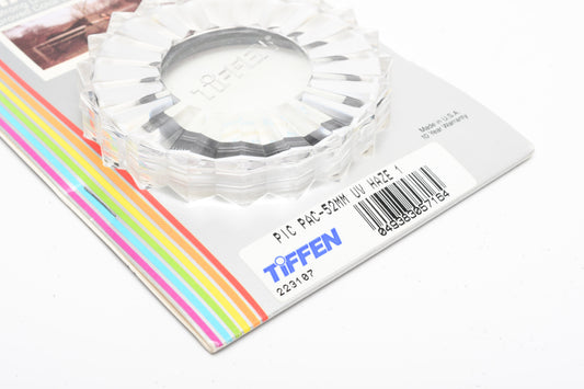 Tiffen 52mm Haze 1A UV filter, New