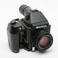 Mamiya 645E Medium format camera w/80mm f2.8 N lens, grip, 120 Insert, clean, tested