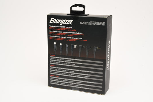 Energizer ENS-LCDU Universal remote shutter release, Intervalometer, w/cables NIB