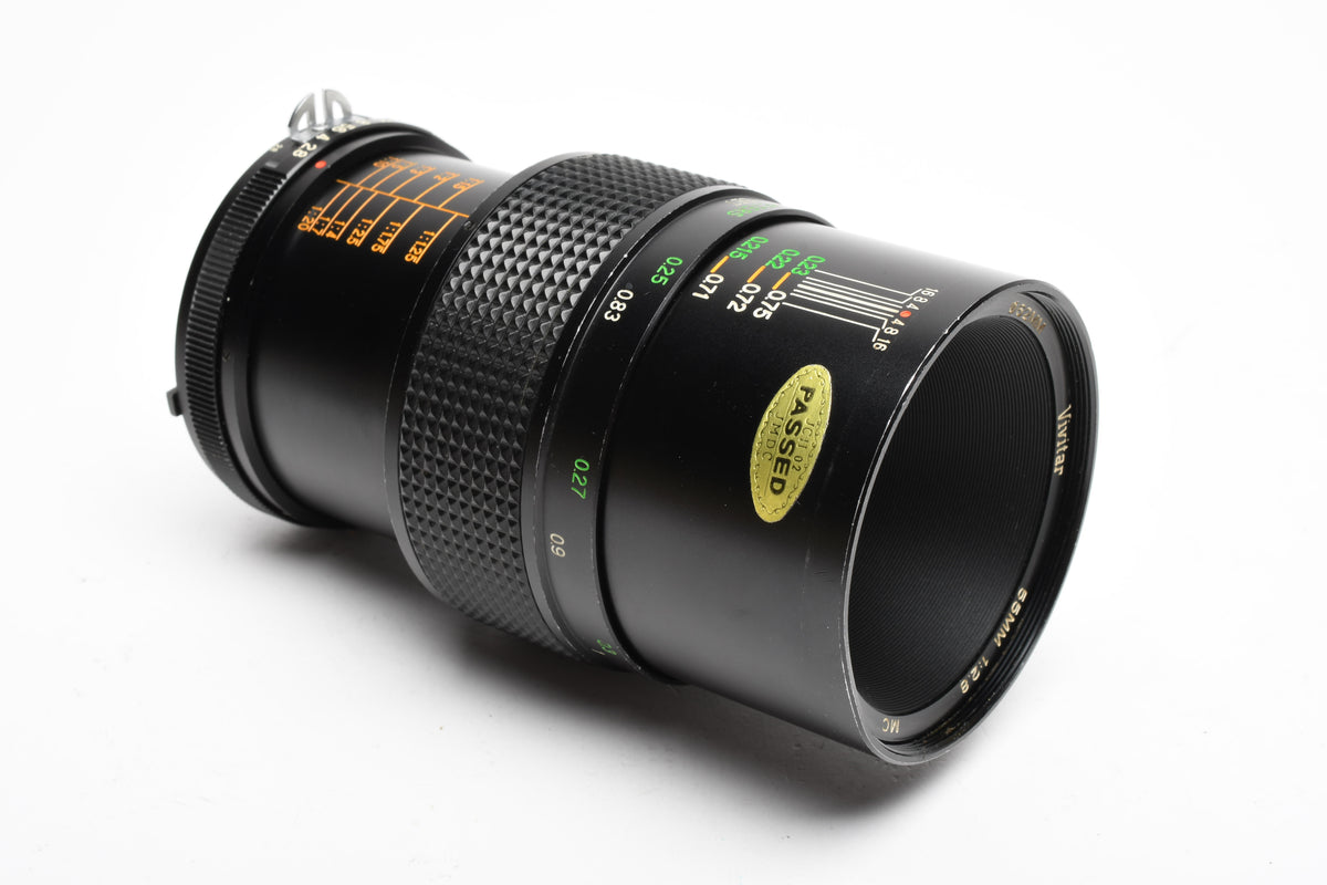 Vivitar MC 55mm f2.8 Macro for Nikon F Mount w/Caps, Nice, Read*