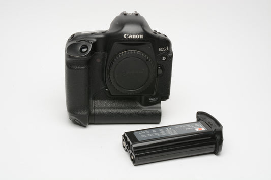 Canon EOS 1D Mark II Body, batt+cap, 76% use, tested, Great!