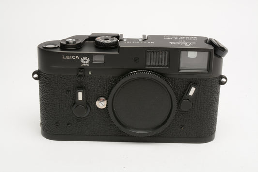 Leica M4 #10400 Jahre 50th Anniversary black body Mint!, boxed, Wow!