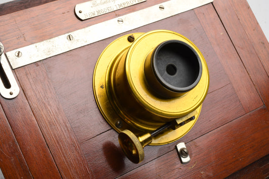 Rochester Optical New Improved Model 6x8 camera w/Brass Darlot lens+Holder