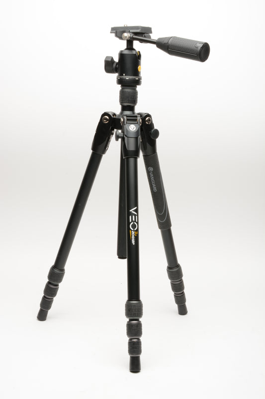 Vanguard VEO 3X 3-in-1 Lightweight Compact Tripod w/Pan head and QR plate + Case