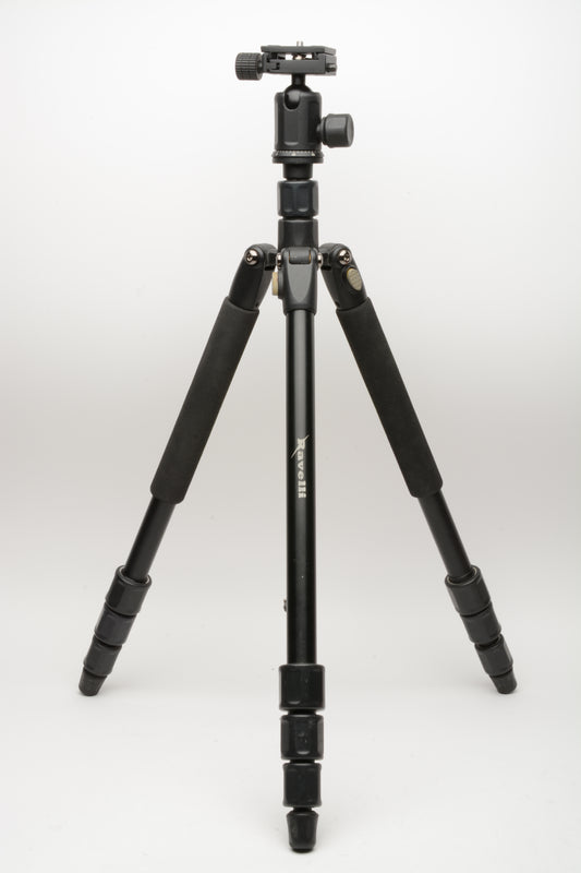 Ravelli tripod w/Ball head and QR plate, ~55" extended, 24" folded