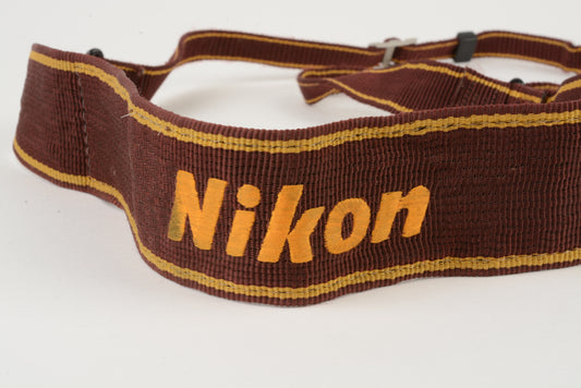 Nikon wide burgundy camera strap - Nice & clean