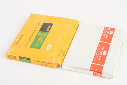 Kodak Tri-X Pan 4x5 film 16 exp. Sealed, expired 03/1987 140-3534