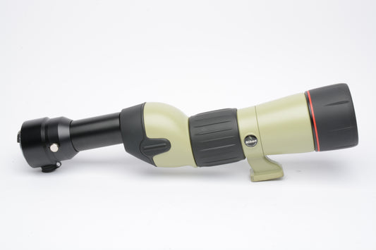 Nikon Fieldscope ED D=60 w/FSA-L1 camera mount adapter, case, very clean!