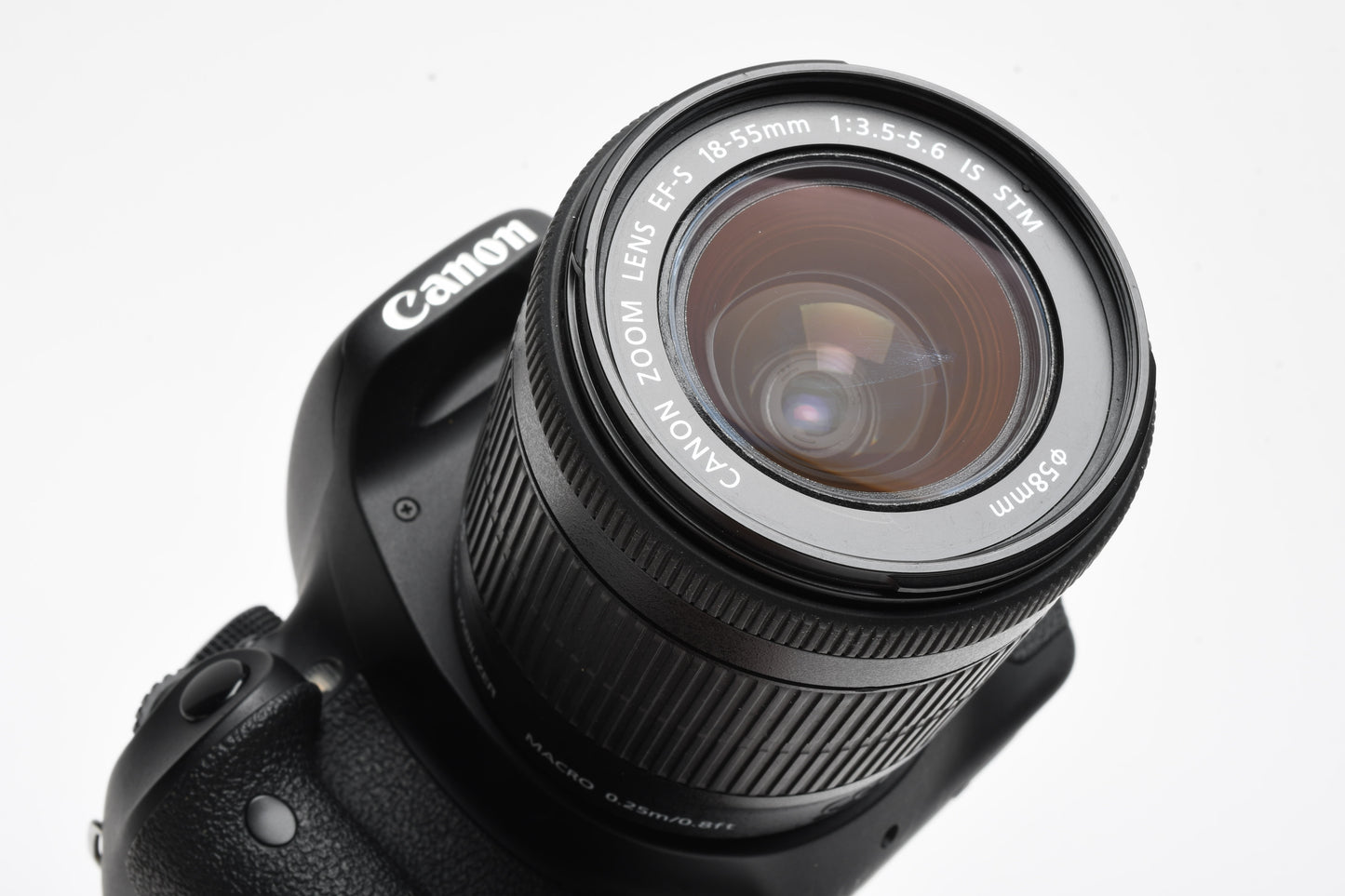 Canon EOS T3i w/18-55mm f3.5-5.6 IS STM lens, batt+charger, Only 1122K Acts!