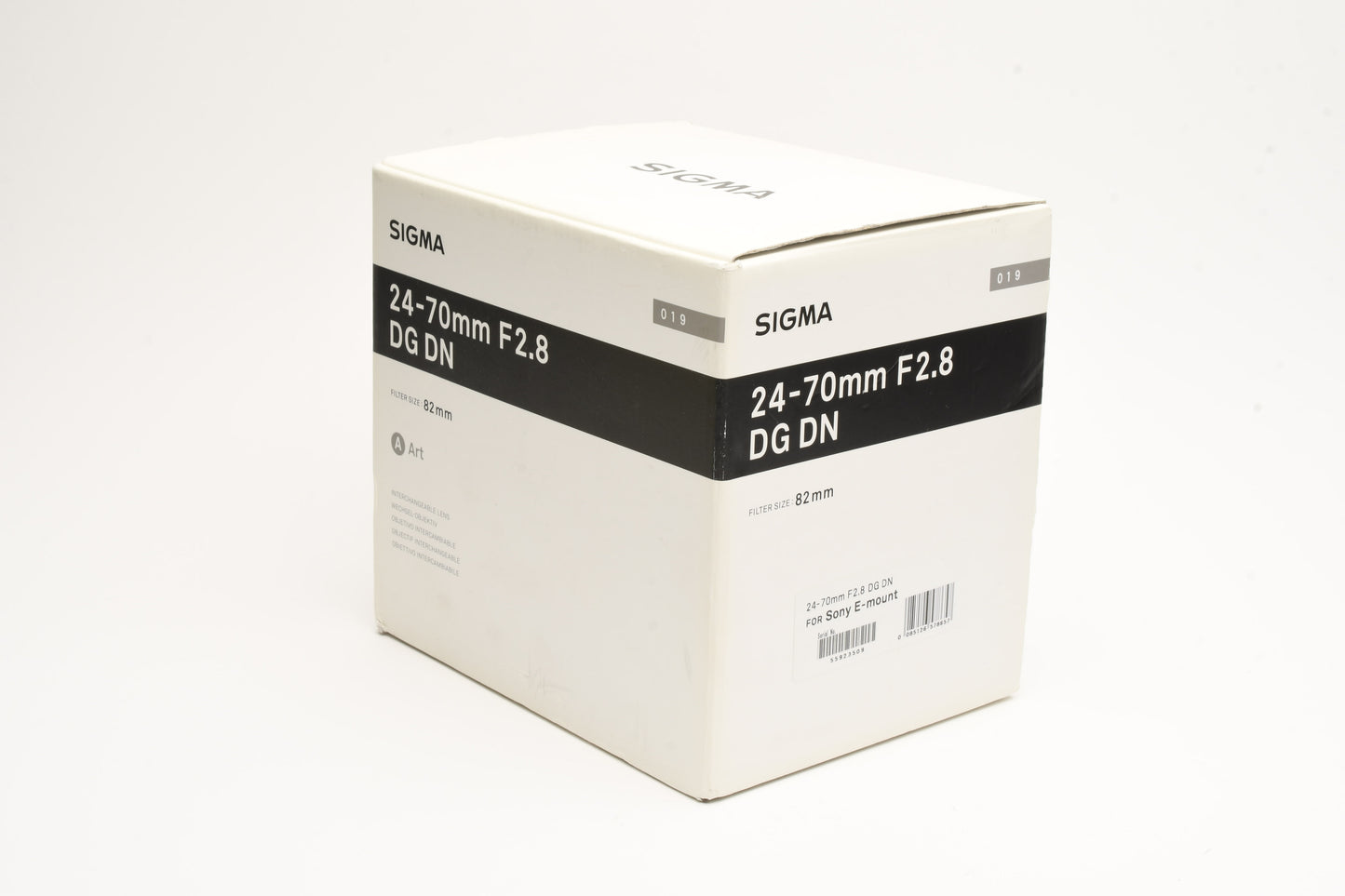 Sigma Art 24-70mm f2.8 DG OS HSM Lens for Sony E-Mount, Mint-, Boxed, USA