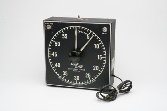 Gralab Model 168 Darkroom timer, tested, works great, good buzzer, clean
