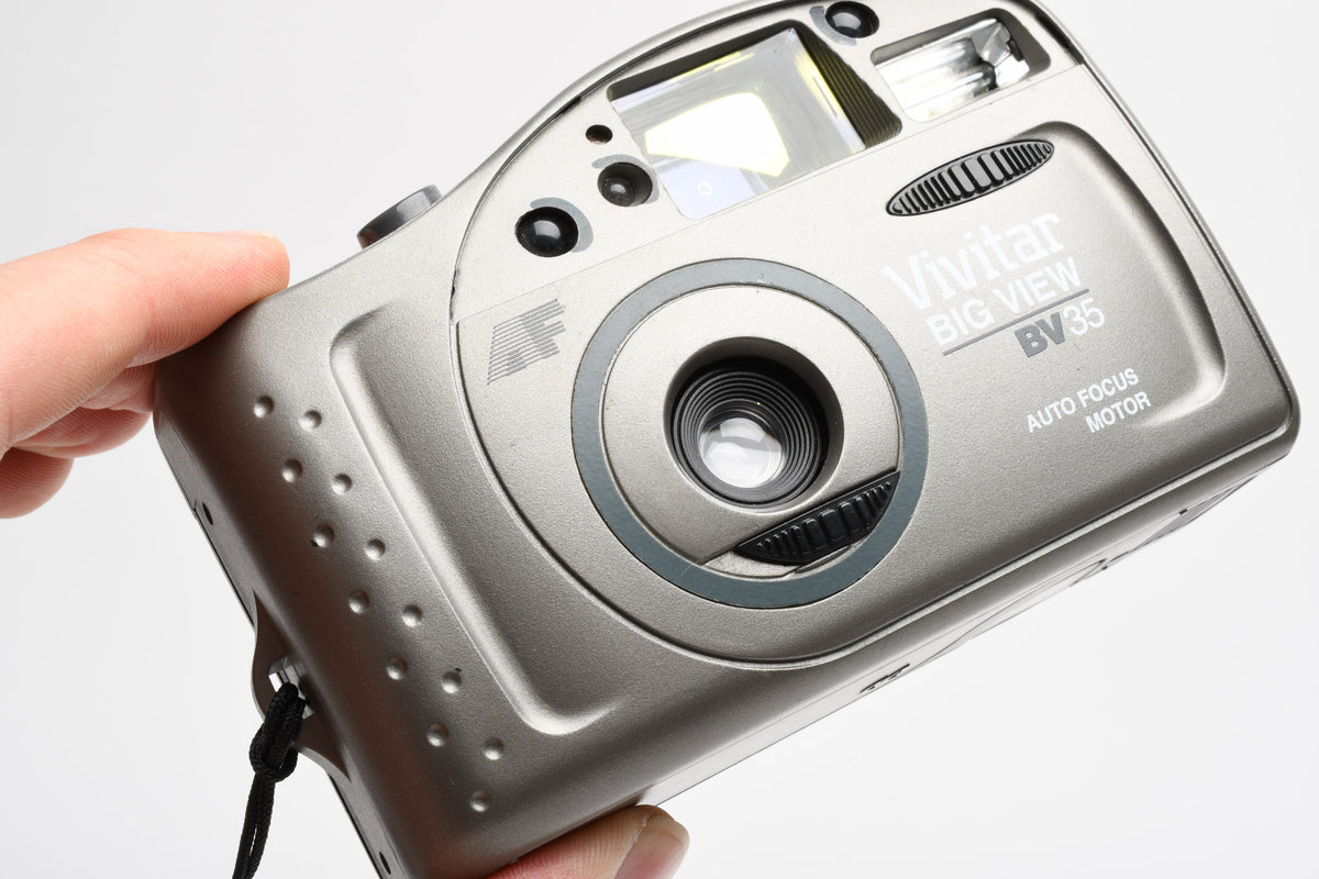 Vivitar Big View BV35 35mm Point&Shoot Camera w/wrist strap, Tested