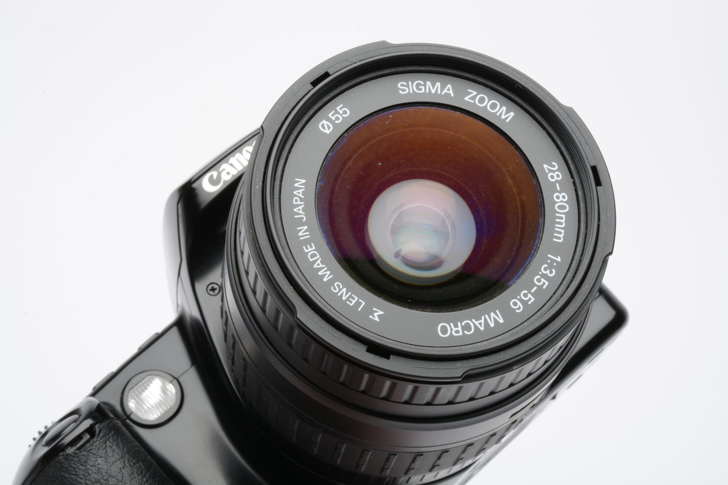 Canon Rebel X S QD 35mm SLR w/Sigma 28-80mm f3.6-5.6 Asph. w/cap, strap