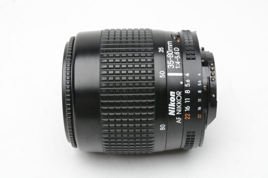 Nikon AF 35-80mm f4-5.6D Macro Zoom lens, caps, manual, boxed