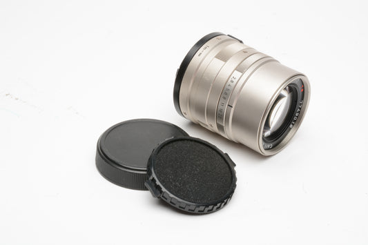 Contax Zeiss Sonnar T* 90mm f2.8 lens, caps, Nice & Sharp!