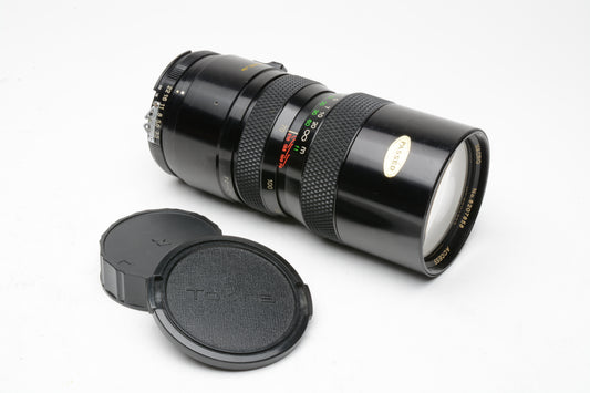 Access P-MC MF 70-210mm f3.5 zoom lens for Nikon AI mount, caps, nice