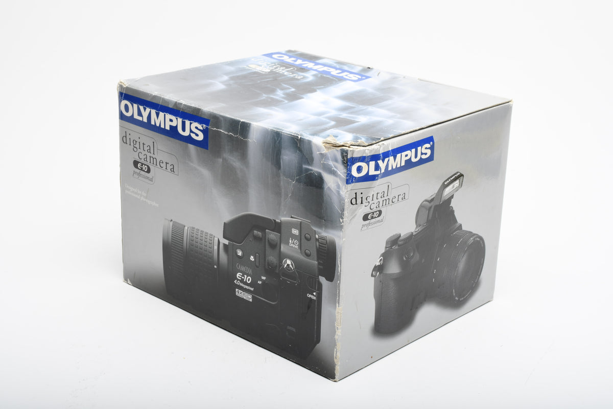 Olympus Camedia E-10 4MP Digital Point&Shoot in Box w/Hood, Wide Angle Converter, Cf Card, Great Bundle!