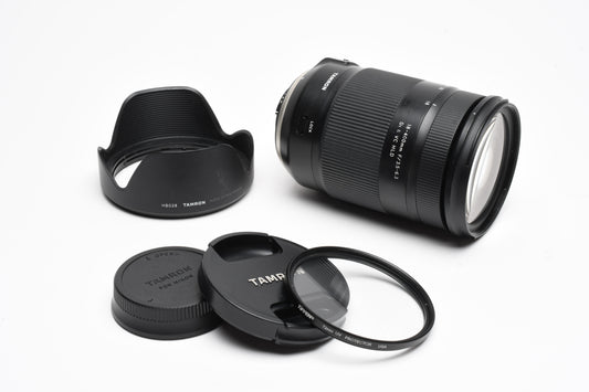 Tamron B028 AF 18-400mm f3.5-6.3 Di II VC HLD Nikon AF, UV+Hood, Good!