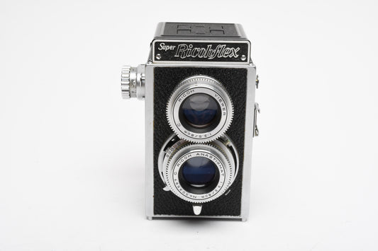 Ricoh Super Ricohflex TLR camera, case+cap, Parts or Repair