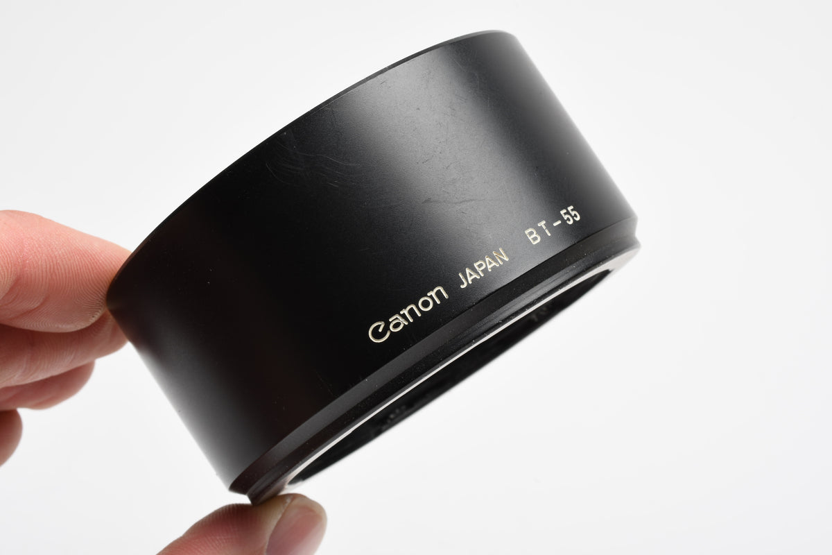 Canon BT-55 plastic lens hood, very clean, genuine Canon