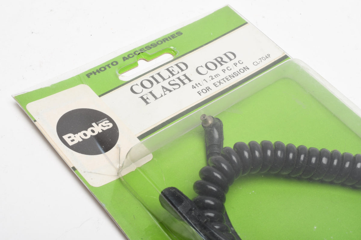 Brooks Flash Sync extension coiled cord 4' - New