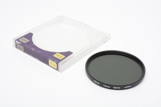 Hoya 72mm ND4 Neutral Density filter in jewel case
