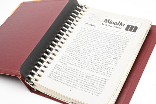Minolta System Handbook Binder Photo Book by Joseph Cooper