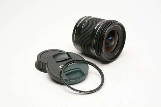 Canon EFS 10-18mm f4.5-5.6 IS STM Zoom Lens, w/Caps+UV, Mint-