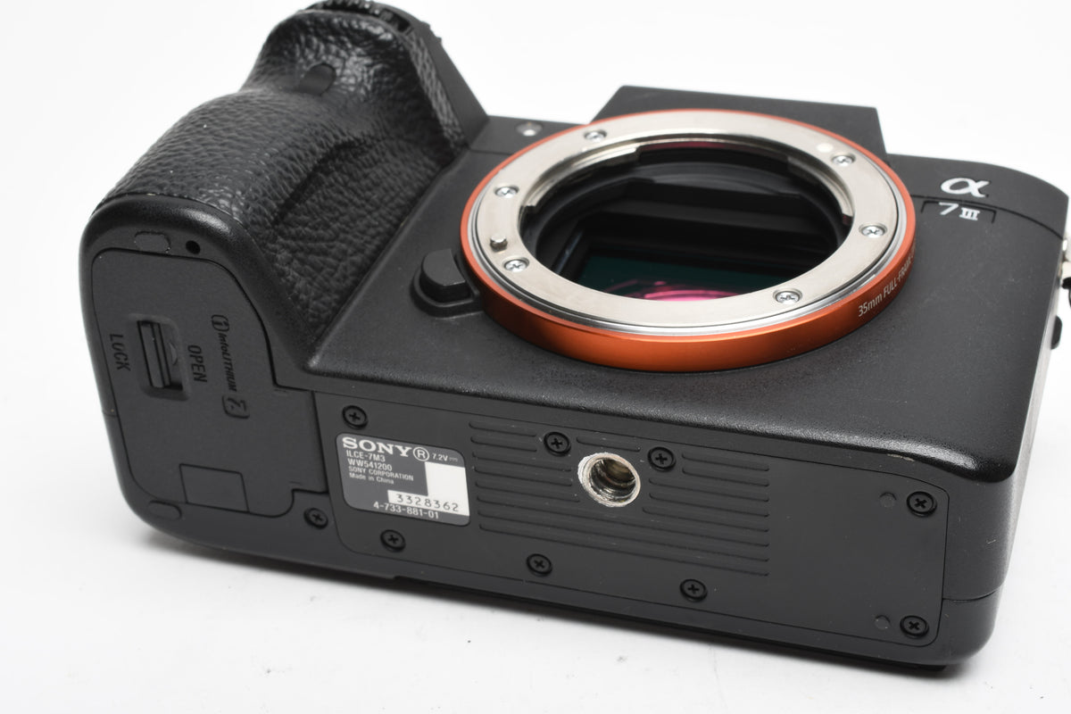 Sony A7 III Mirrorless Body, 34K Acts, w/Battery Grip, 2X batts, Great!