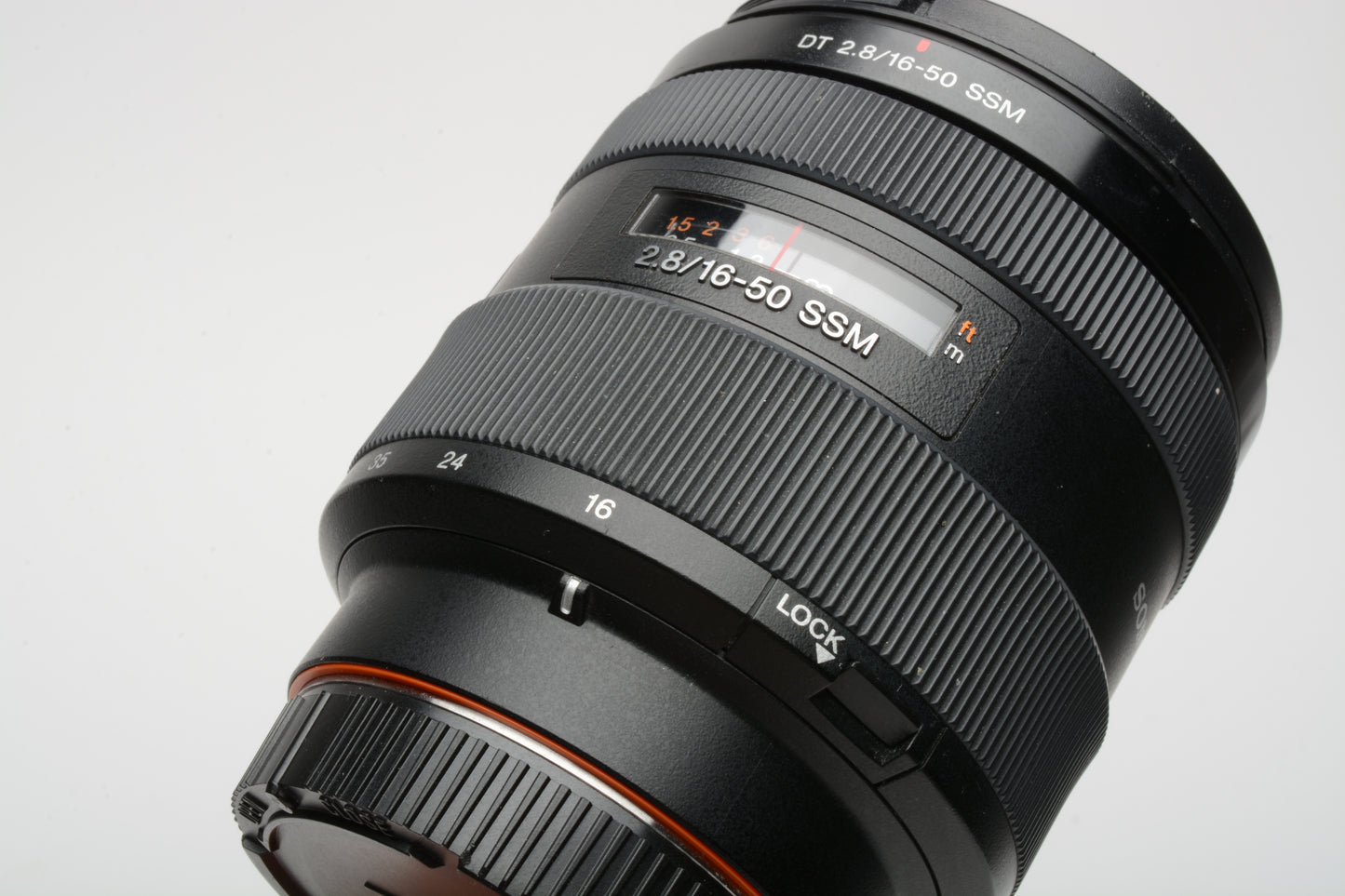 Sony 16-50mm f/2.8 SSM DT Autofocus Lens for A-Mount, with Caps & Hood, Great!