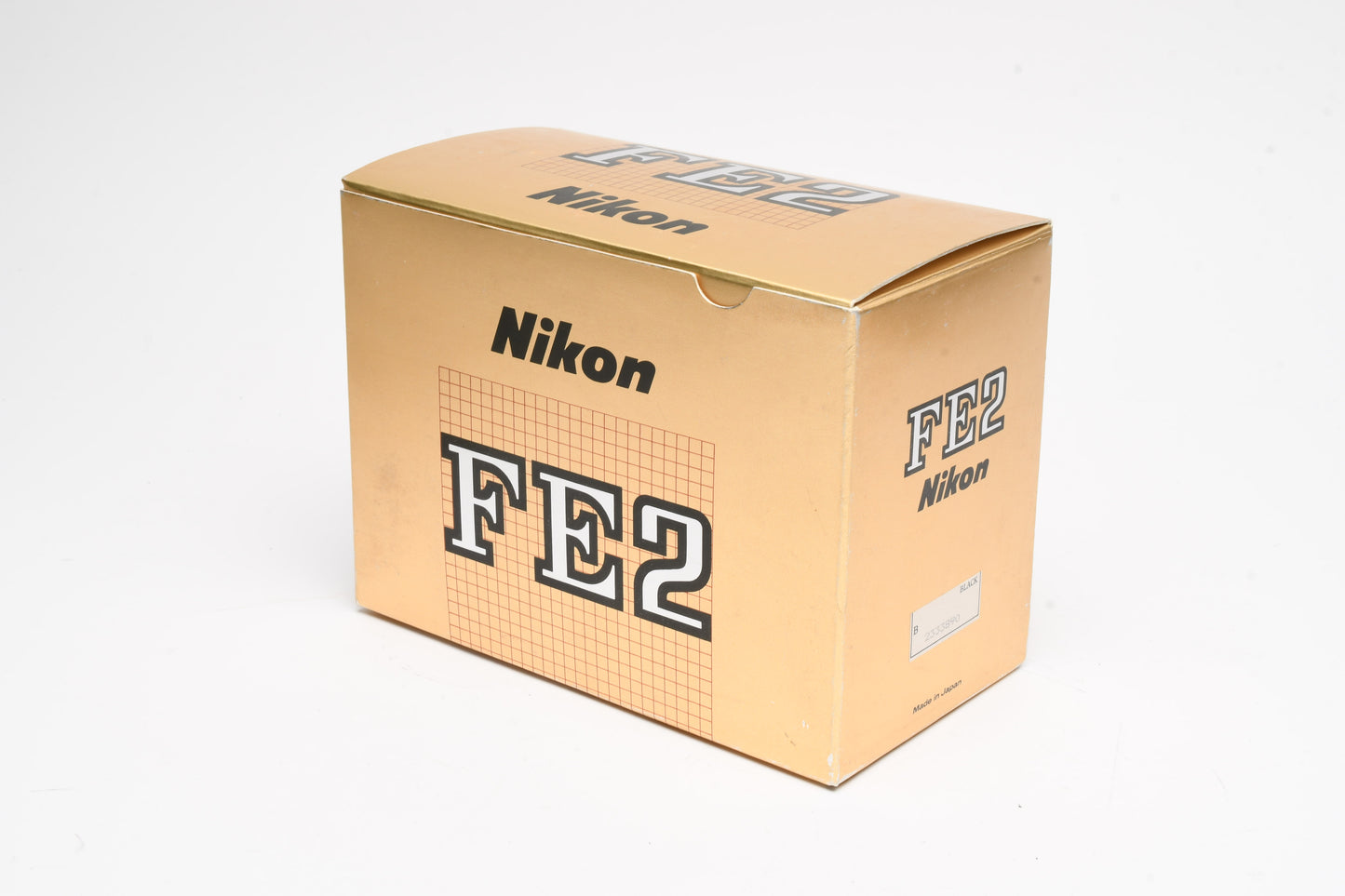 Nikon FE2 35mm SLR Black Camera Body, Box, Manual, New Seals, Nice!