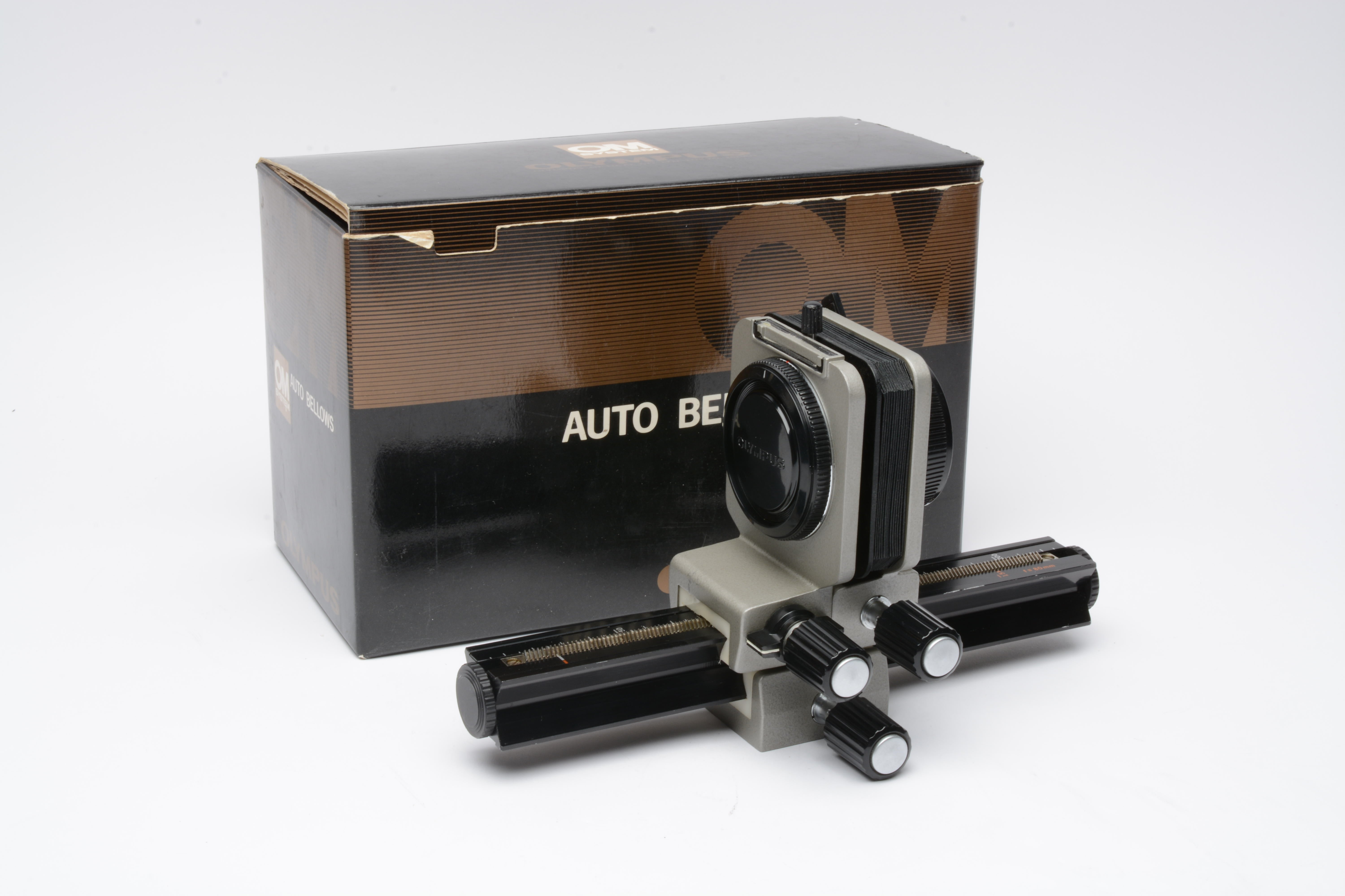 Olympus Auto Bellows in box w/Caps, Mint- Very clean