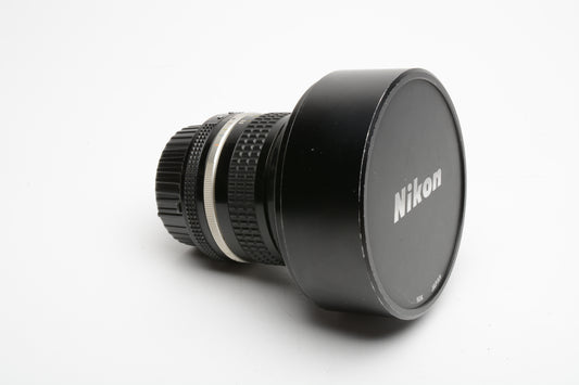 Nikon Nikkor 15mm f3.5 Fisheye AI-S lens, caps, case, filters, Nice!