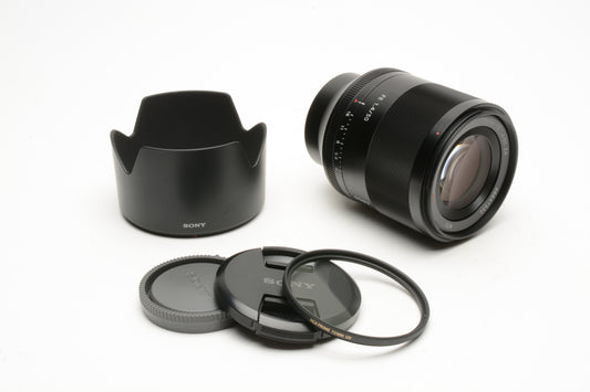 Sony Zeiss Planar FE 50mm f1.4 ZA T* SEL50F14Z, Mint-, Hood, UV, USA