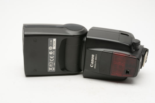 Canon 580EX II Speedlite flash, very clean, gently used w/case +stand, Great!