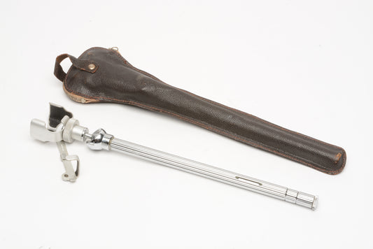 Minox Mini Camera Tripod w/Flash Attachment, Case, and Cable Release