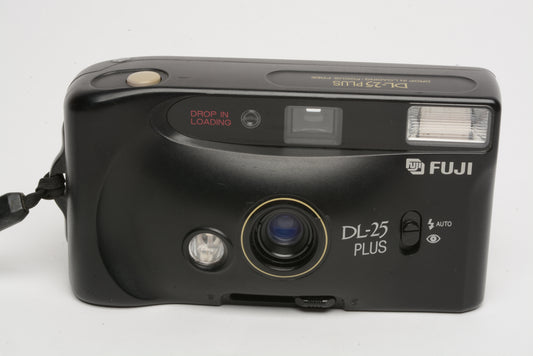 Fujifilm DL-25 Plus 35mm Point& Shoot Camera w/Drop-in loading, tested, great!