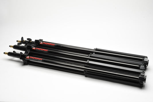 3X Photoflex LS-B2214 8' Medium Weight Lightstand, Case, Solid!