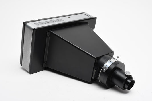 Polaroid back w/Copal shutter and microscope adapter, Works well, Clean