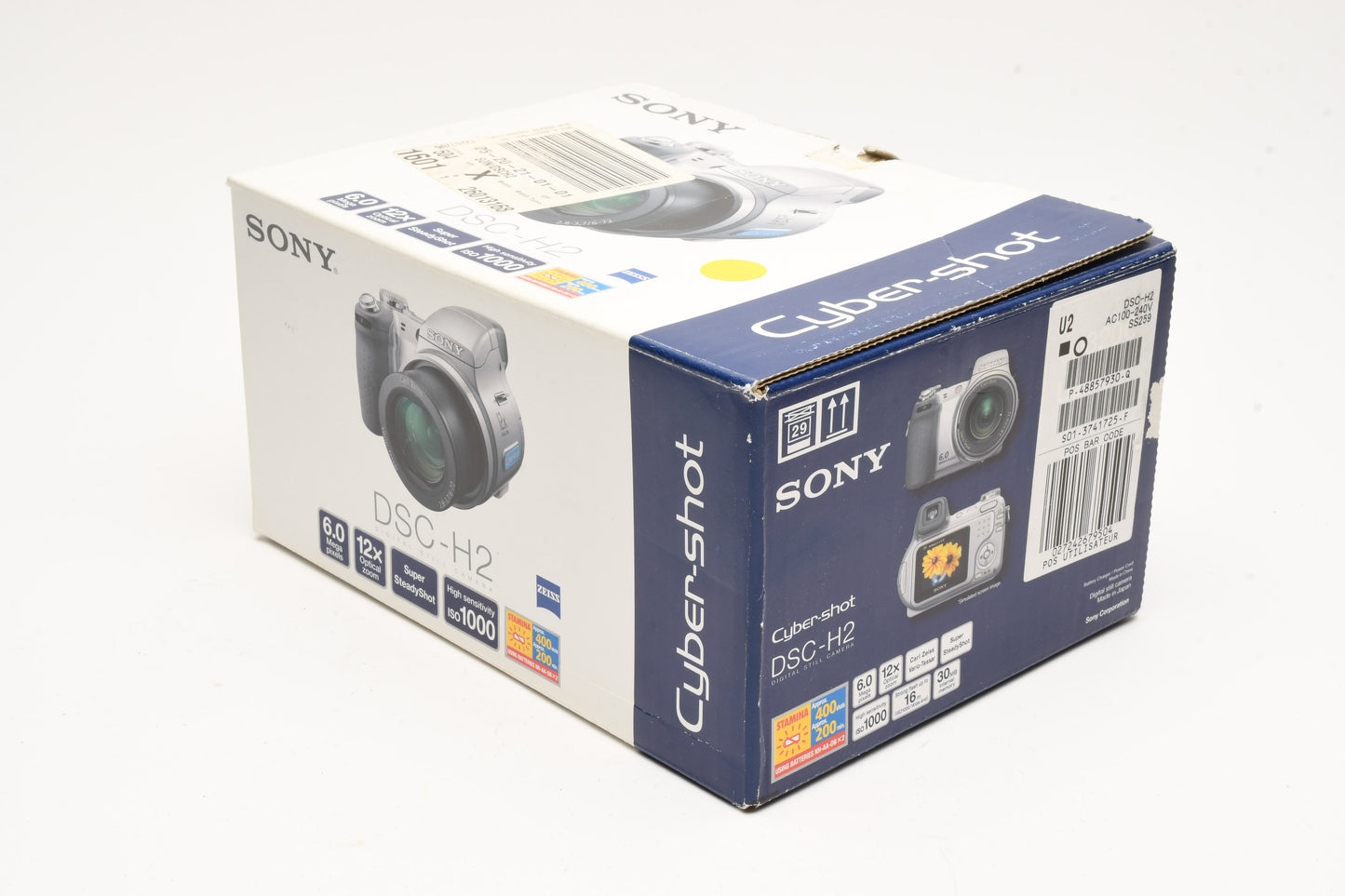 Sony DSC-H2 6MP Digital Point&Shoot camera bundle, boxed, Clean