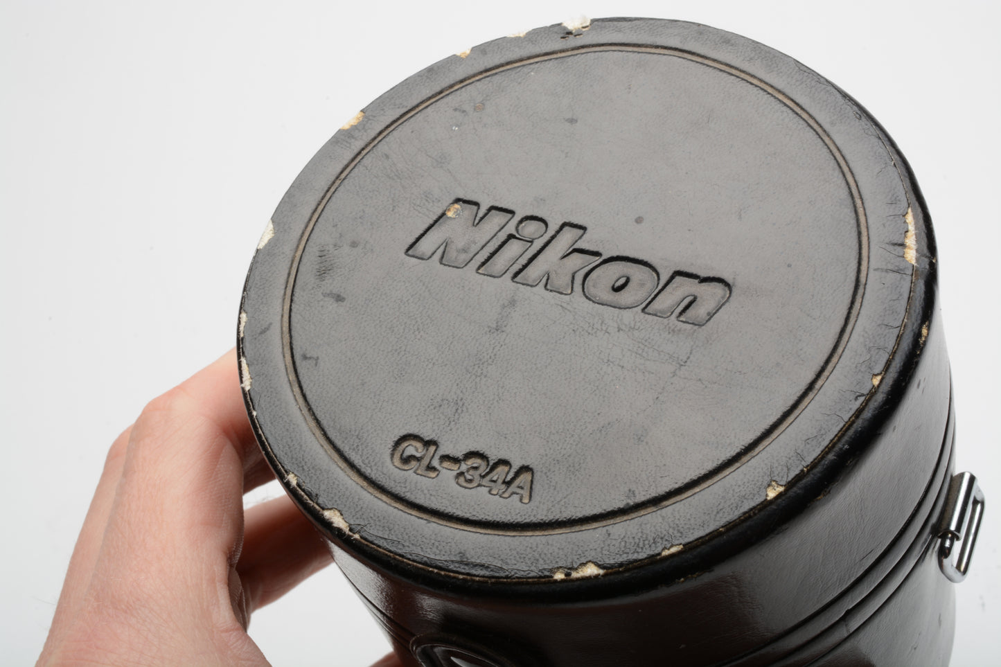 Nikon Hard lens case CL-34A ~4" tall x 3.5" diameter