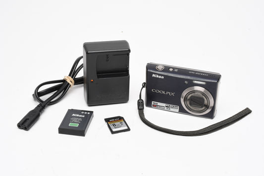 Nikon Coolpix S610 10MP Digital Point&Shoot (Dark Purple) w/battery&charger
