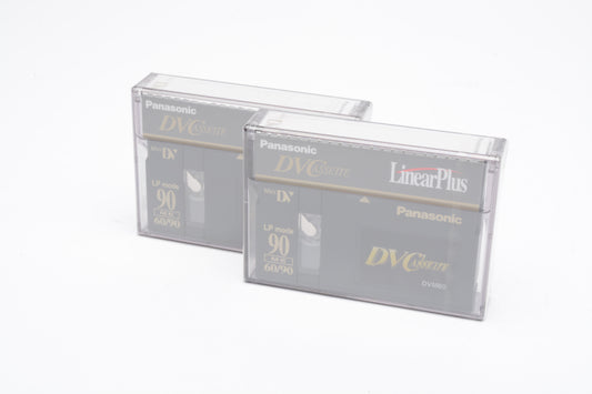 Panasonic 2X Mini DV Linear Plus Mini DV cassettes DVM60