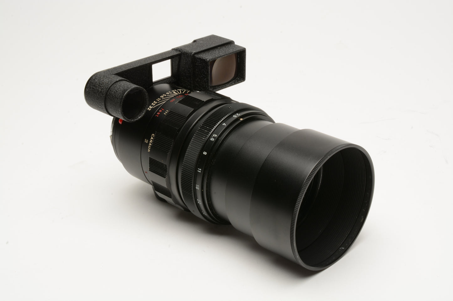 Leica Elmarit-R 135mm F2.8 Canada lens w/Goggles and caps, Nice!