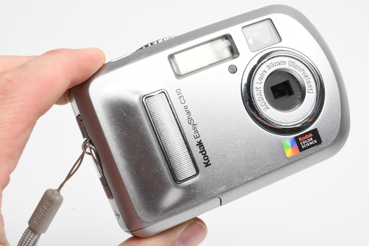Kodak EasyShare C310 4MP Digital Point&Shoot camera (Silver), Strap, Good