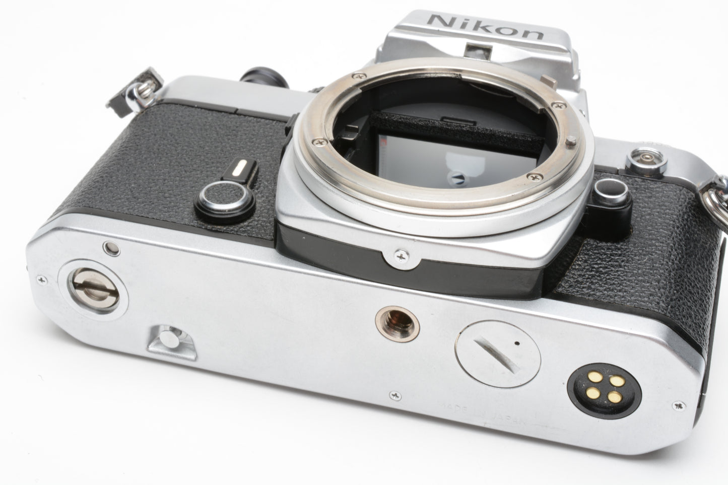 Nikon FE chrome 35mm SLR body, new seals, very clean, nice!